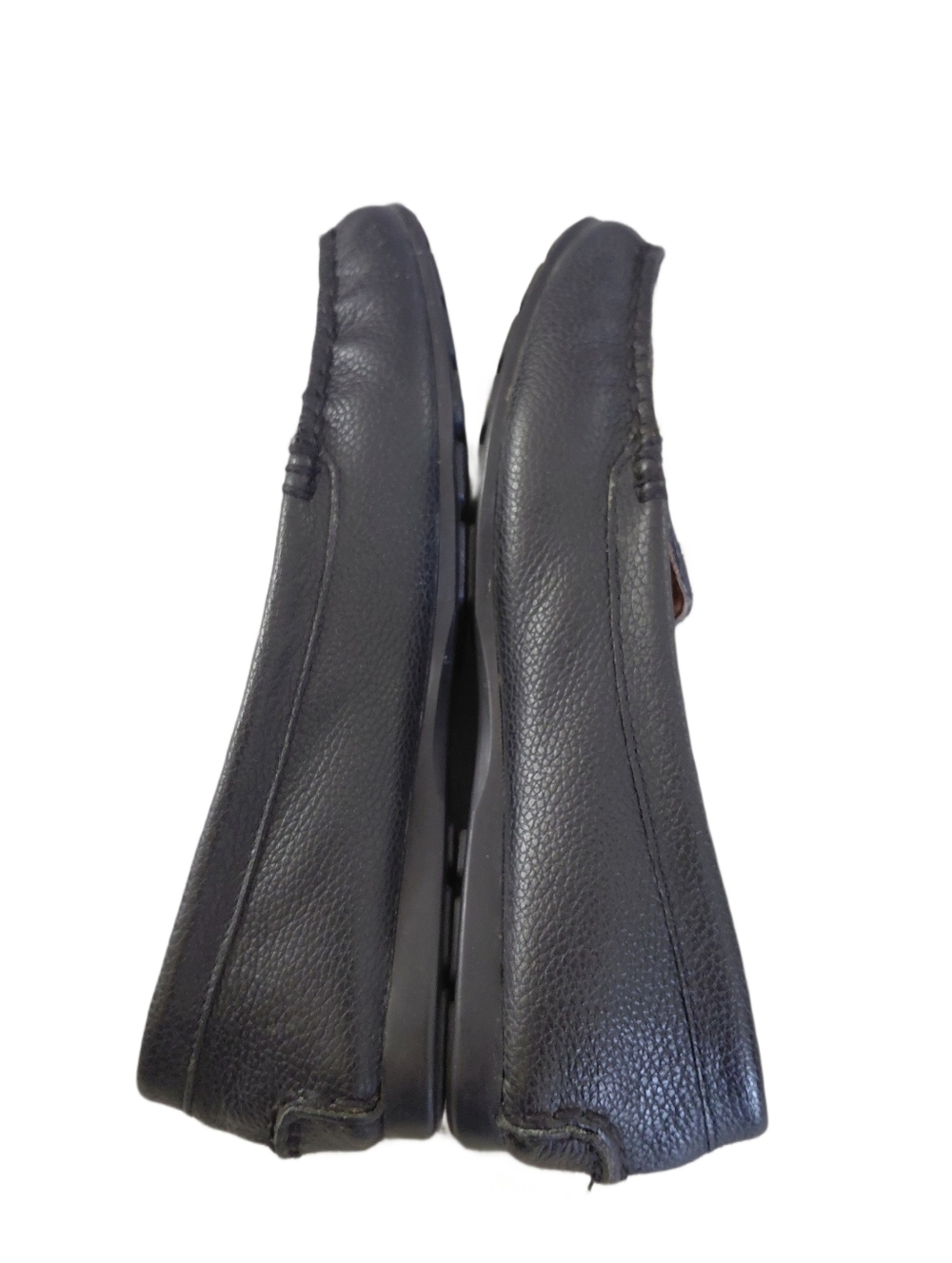 Coach Black Pebbled Leather Studded Loafers Women's size 7 - Picture 6 of 12
